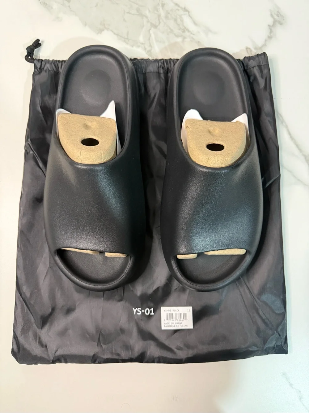 Yeezy YS-01 Men's Black Slide Sandals